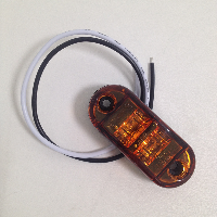 Фонарь габаритный 12/24V  2 LED овал , оранжевый , арт SQ-C-044, шт.