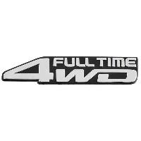 Шильдик металлопластик 4WD Full Time, 170*35мм, серебро SKYWAY (STL-043)