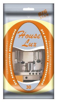 Салфетки влажные для металлических поверхностей Houze Lux  Big size (30 шт) , к-т  (1/16)  