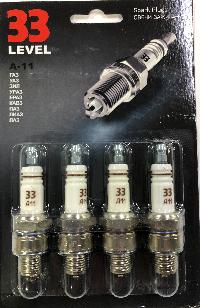 Свеча зажигания А 11 (блистер 4 шт),  шт.   Мототехника 2Т, короткая юбка ( 4/240) 