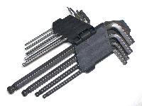 Шестигранники с шаром (набор  9 предметов) L80-210 мм,1.5-10 мм (удлиненные), к-т   21033