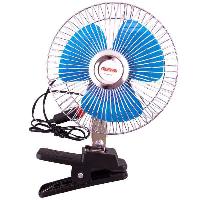Вентилятор 12V D20см 8", решетка металл хром, прищепка, штекер прикуривателя S01901009 SKYWAY (1/12)
