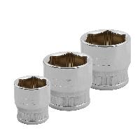 Головка торцевая 3/8" (6 гран) H25мм 24 мм  12318 SATA  (1/4)