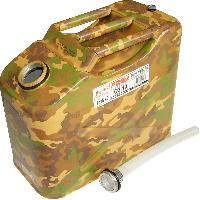 Канистра металлическая вертикальная Камуфляж 10 л, тройная ручка (0,8mm/ 36*18*29 cm ) CA-10