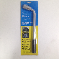 Ключ балонный Г-образный телескопический 21мм/19мм, с резиновой ручкой