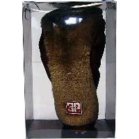 Чехол на ручку КПП кожа/мех P053PМ , Коричневый 