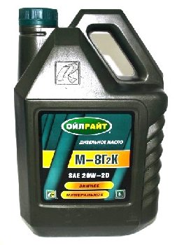 Масло моторное М 8Г2К,  5 л  OIL RIGHT  (уп.4 шт.)