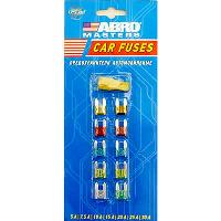 Предохранитель флажковый МИНИ, (блистер 10 шт.) 5A-30A+экстрактор; к-т №8  ABRO FU-AI370-8-AS-RE