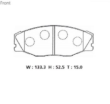 PF-1157 Колодки тормозные дисковые  (АN-261K) КНР