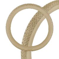 Оплетка экокожа комбинированная Modern-5 плетение, М (37-39 см), Бежевая, шт. SKYWAY S01102036