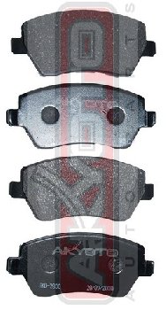 D1060AX61A Колодки тормозные дисковые AKYOTO  AKD-2800 N.NOTE E11E 2005->, MICRA (K12) 2003->FR