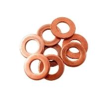 Шайба медная 10*20*1 (уп.10/100шт)  10,3*20,6мм