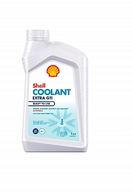 Антифриз Shell Coolant Extra G11 HYBRID (Blue-Green -40) Сине-зеленый, 1кг   (1/12) гибридный