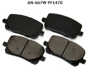 PF-1470  Колодки тормозные дисковые MINTYE  MP-3560/MP-560E D2217 AN-667WK