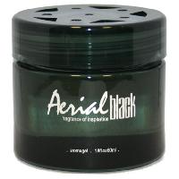 Ароматизатор на панель гелевый банка стекло Aerial Black Чистый Сквош (60 мл)  ABL-61