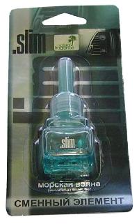 Ароматизатор на дефлектор жидкий SLIM (Сменный блок) Морская Волна (8 мл.) SMRFL- 107