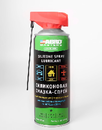Смазка силиконовая, 400 мл, спрей с трубочкой SL-400-CAP-RE,  ABROMasters  (уп.12 шт.)  