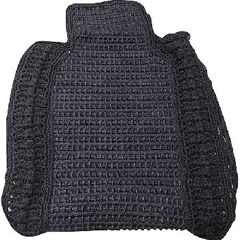 Накидки плетенки, передний ряд 125*55 см , PREMIUM, ЧЕРНЫЕ,  шт    ( 1/4) 