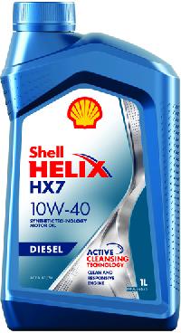 Масло моторное Shell Helix HX7 Diesel (D.Plus) 10w40, 1L  (уп.12 шт.) API CF п/синт
