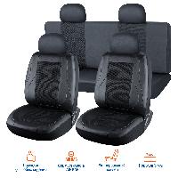 Чехлы экокожа+сетка, салон 8 предм, размер M, VOIN Space3, черные (VN210101) Azard