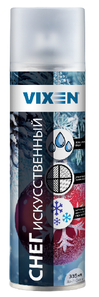 Снег искусственный, спрей 335мл, VX90301 VIXEN (уп.-12 шт.)