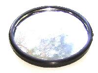 Зеркало дополнительное на скотче, сфера D 5 см (2"), оправа черная, шт  (PS 321)  (уп.60шт на листе)