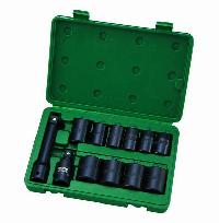 Головки торцевые 1/2"  6 граней усиленные (12 предметов) дюймовые 7/16 -1, кейс, к-т 09008 SATA 