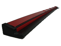 Стоп-сигнал дополнительный диодный гибкий  90 см ,со спойлером, черный корпус / красная подсветка 