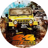 Чехол запасного колеса экокожа-полиэстер R15 D67см OFF ROAD S06301052  SKYWAY  (1/10)