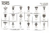 Пистон крепежный  KS-TO / A5  ( набор 415 шт.) TOYOTA  , к-т