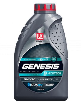 Масло моторное ЛУКОЙЛ GENESIS ARMORTECH DIESEL 5W30 SN/CF, Low SAPS, 1л. синтетика (уп.12шт) НОВИНКА