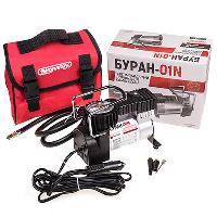 Компрессор метал корпус БУРАН-01-N Hi-tech, 12V, 40л/мин, 10 атм, сумка  SKYWAY S02001003 (1/8)