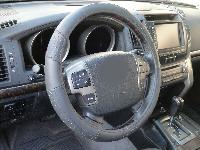 Оплетка экокожа 47 см XXXL JC036 BK перфорированная черная (Скания, Паз,Ивеко) 