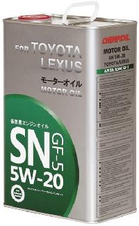 TOYOTA LEXUS Motor Oil  5W20 SN, 4L метал уп (синтетика) (1/4)