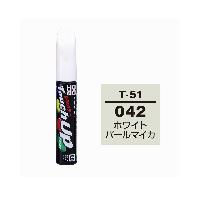 Краска-флакон с кисточкой, 12 мл, 042 (Т-51), белый, TouchUP PAINT Soft99
