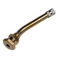 Вентиль для бескамерных шин грузовой латунь гнутый  80 мм , угол 28°   ( V3.20.10 / 80/ 28° )