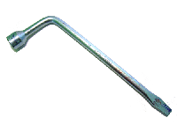 Ключ балонный Г-образный 17мм, с лопаткой 