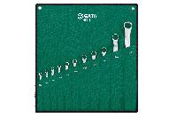 Ключи рожково-накидные ( 11 предметов) 5,5-32 мм, тканевый чехол, к-т 08012  SATA