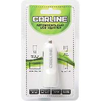 Адаптер прикуривателя 1 USB (1A) 12/24В, CARLINE®  белый