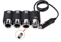 Адаптер прикуривателя 3 гнезда+2USB 3.1mA, 120W, 12/24V, штекер на проводе No.1508