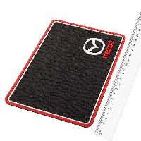 Коврик на панель плоский 200*125мм, принт камень, Черный, в углу эмблема MAZDA SKYWAY HX-19 Mazda