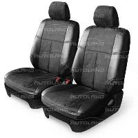 Чехлы модельные кожа/замша Toyota LAND CRUISER 100 (98-07/прав.р), черные ALCANTARA 1102011-010 BK