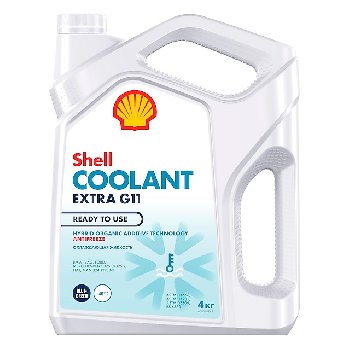 Антифриз Shell Coolant Extra G11 HYBRID (Blue-Green -40) Сине-зеленый, 4кг   (1/4) гибридный