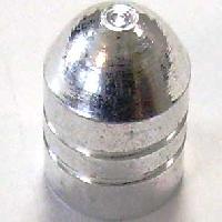 Колпачок для камеры металлический конус с полосками, металлик серебро, 4 шт, к-т VC - 106
