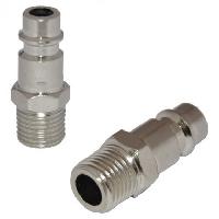 Разъем быстросъемный металл папа-рапид с наружной резьбой 1/4" (под пистолет подкачки)