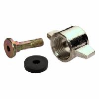 Штуцер, барашек, гайка для шланга подкачки (алюминий) (НН-0344-ZN-Н)