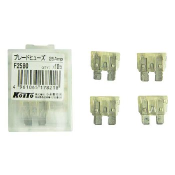 Предохранитель флажковый 25 А KOITO (F2580 ), шт  (уп 10 шт)