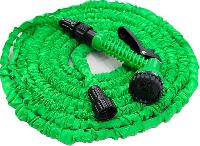 Шланг растягивающийся 20 - 60 метров с распылителем и насадкой на кран