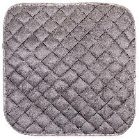 Накидки экозамша, переднее сиденье без cпинки 41*41см, СЕРЫЕ с черной строчкой, шт.SKYWAY S01304002