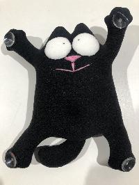 Игрушка в машину на присосках Кот Snoogy, 23*27см, черный